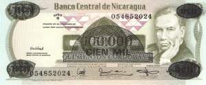 100.000 Córdobas 1987